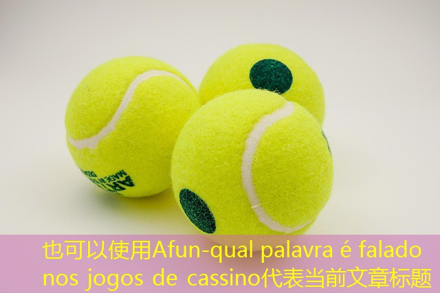 qual palavra é falado nos jogos de cassino